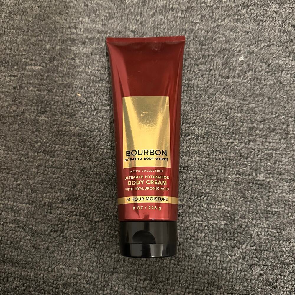 Bath & Body Works Men's BOURBON Ultimate Hydration Body Cream Lotion 8 oz NEW